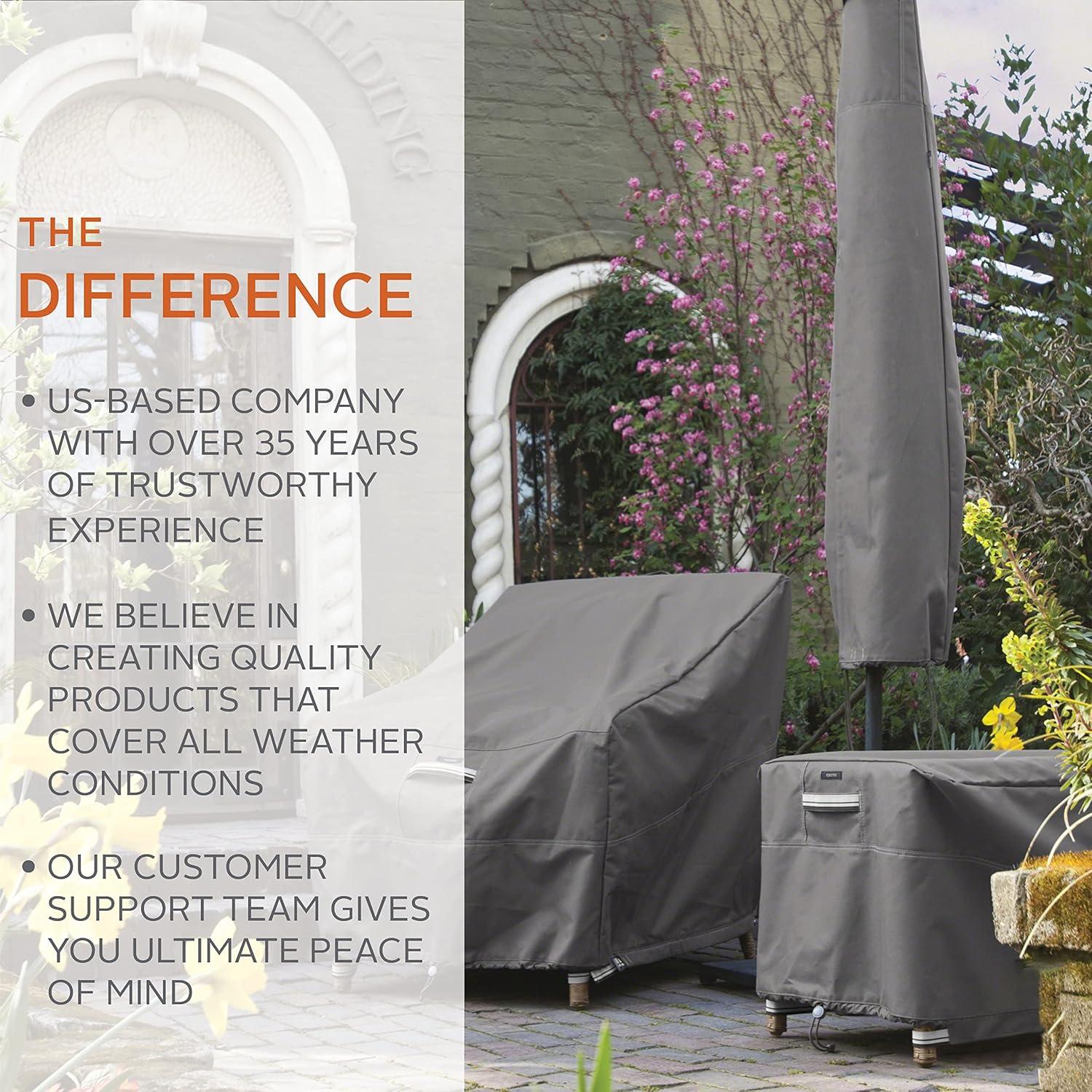 Classic Accessories Ravenna Water-Resistant 36 Inch Full Coverage Square Fire Pit Cover