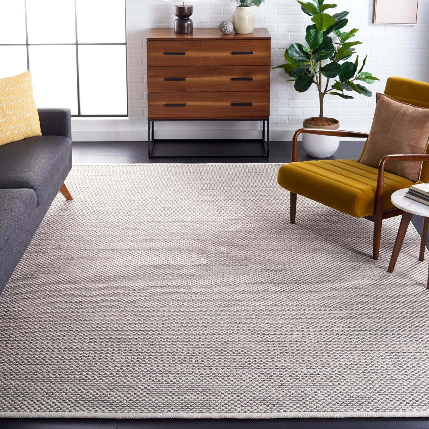 Vermont VRM650 Flat Weave Indoor Area Rug - Grey - 8'x10' - Safavieh