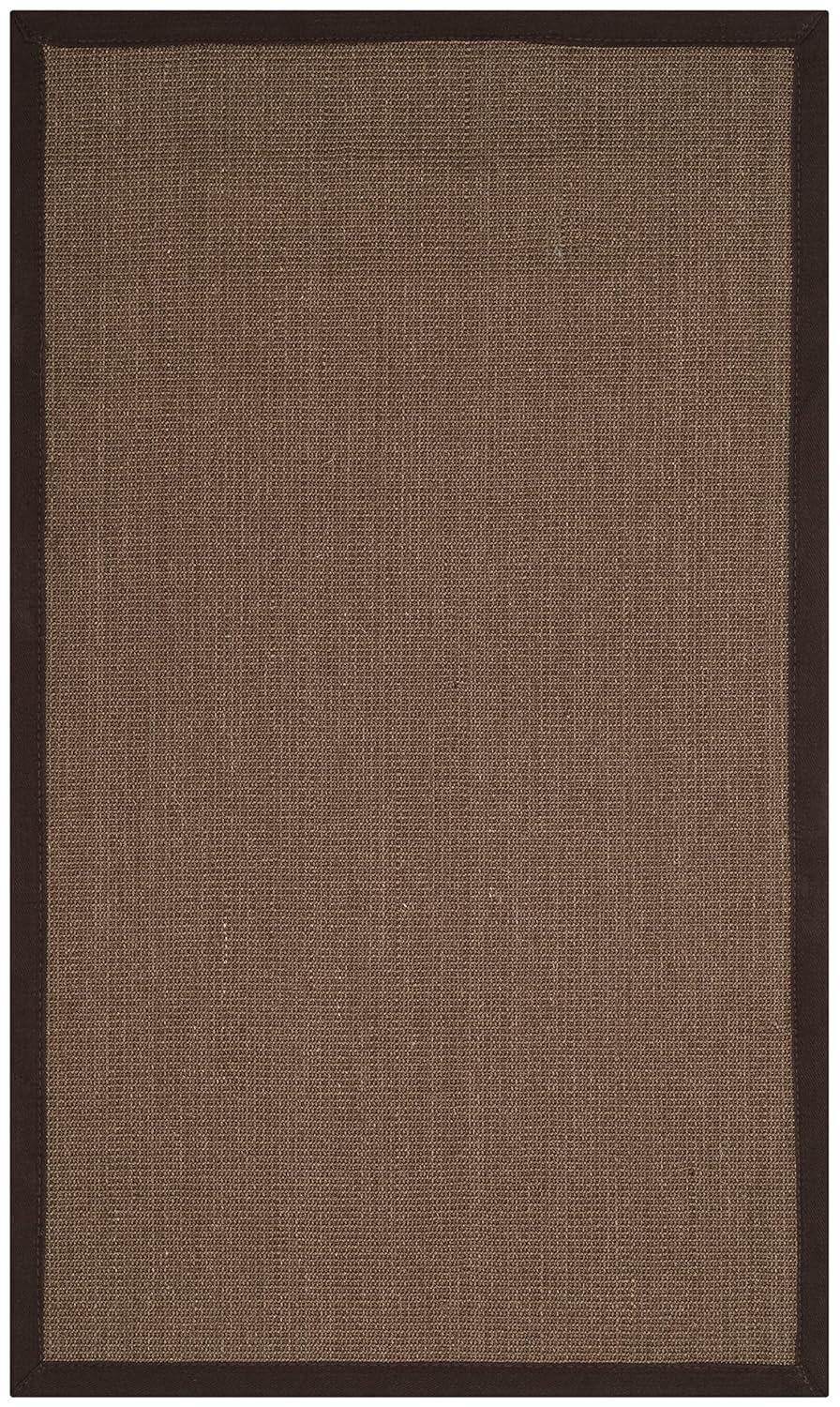 Natural Fiber NF131 Power Loomed Indoor Accent Rug - Brown/Brown - 3'x5' - Safavieh