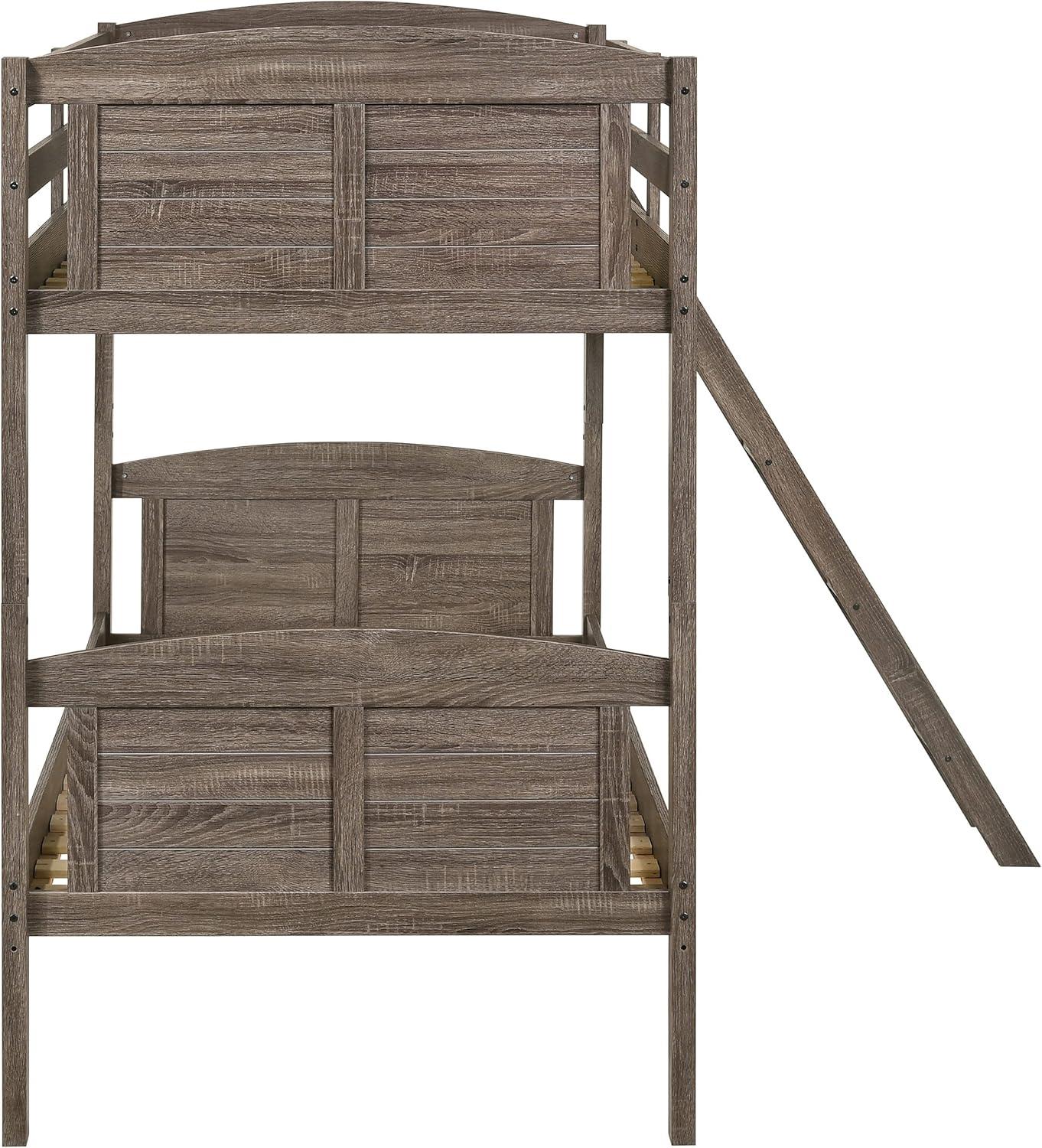 Coaster Flynn 80" x 41" Twin over Twin Wood Bunk Bed in Brown Finish