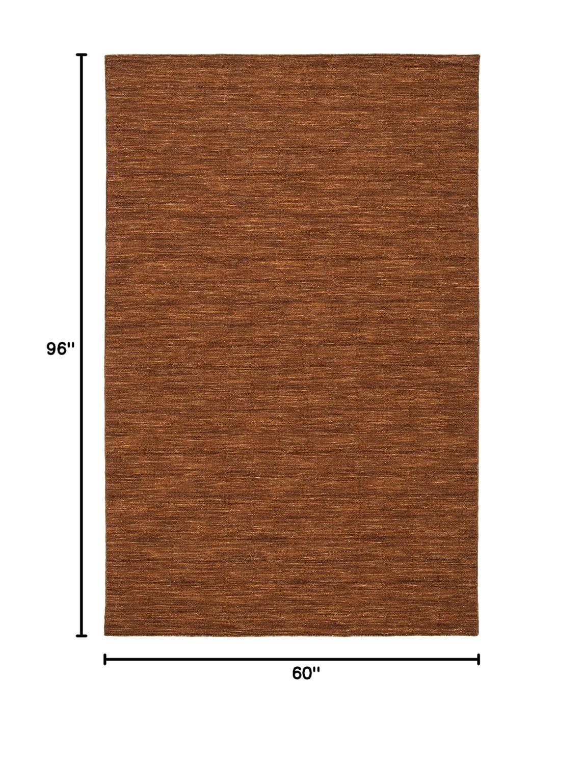 Kilim KLM850 Hand Loomed Area Rug - Brown - 5'x8' - Safavieh