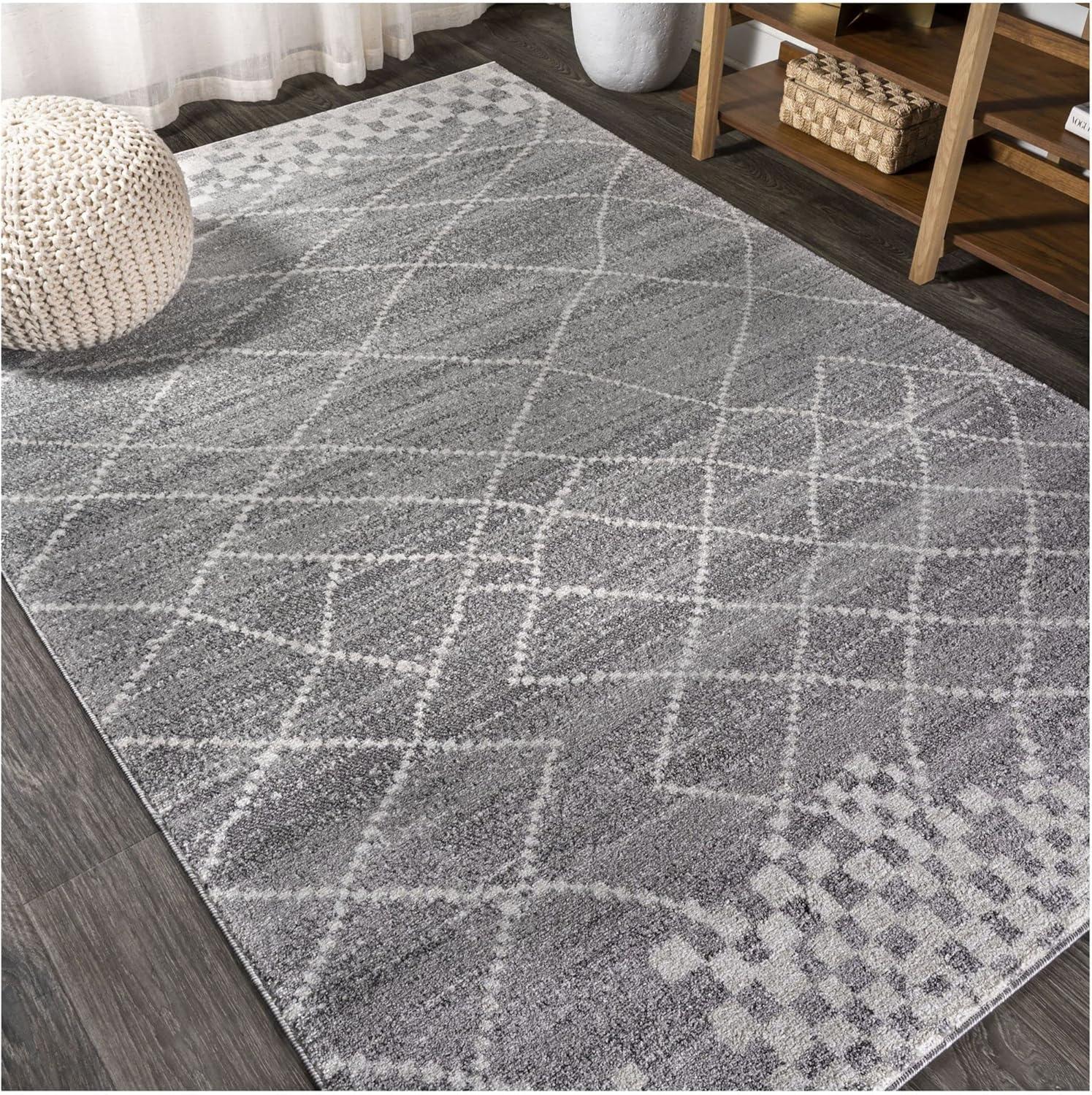 Asilah Moroccan Modern Diamond Area Rug  - JONATHAN Y