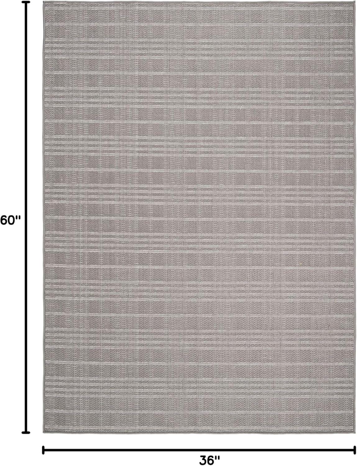 SAFAVIEH Indoor Outdoor BMU802F Bermuda Collection Grey Rug