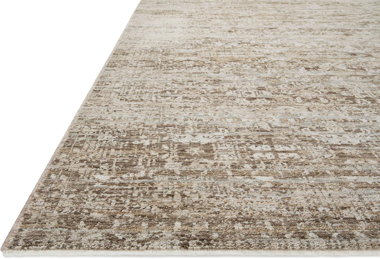 Amber Lewis Bark and Dove Rectangular Synthetic Runner Rug