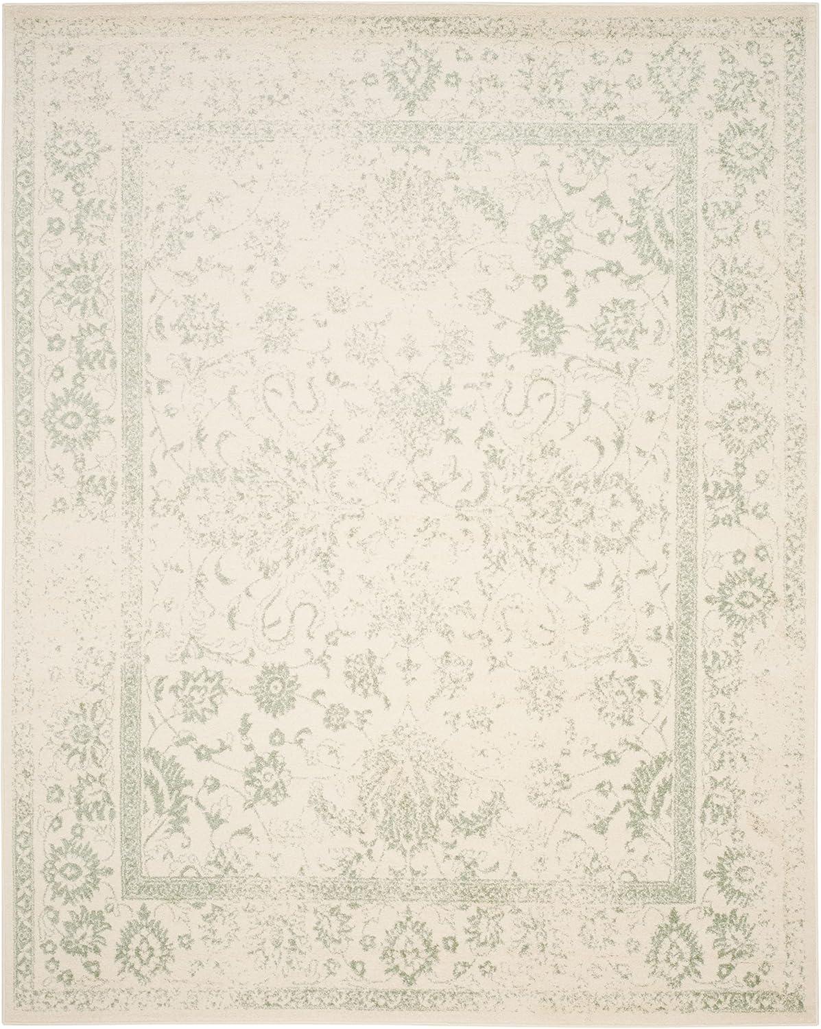 Adirondack ADR109 Machine Made Indoor Area Rug - Ivory/Sage - 8'x10' - Safavieh