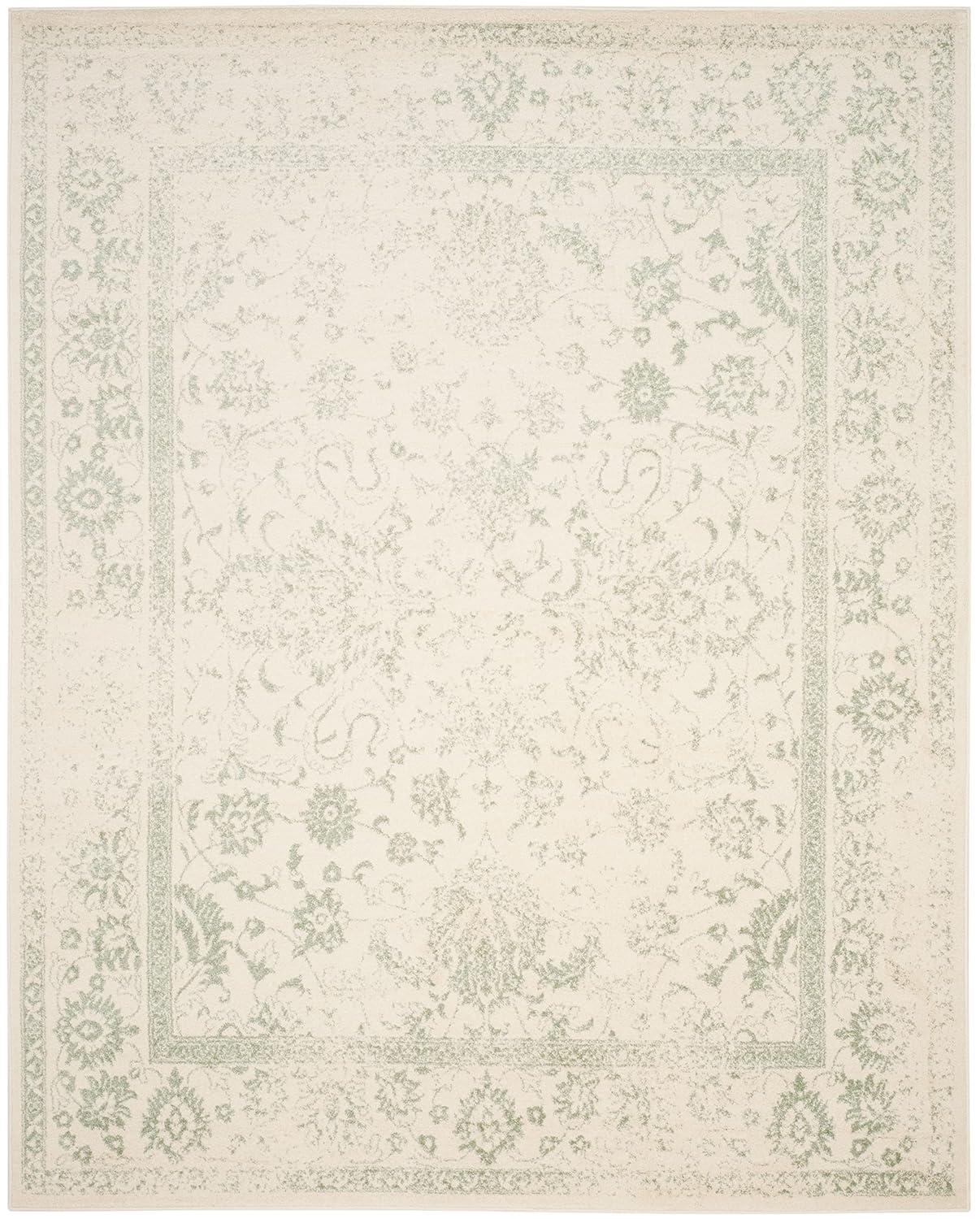 Adirondack ADR109 Machine Made Indoor Area Rug - Ivory/Sage - 8'x10' - Safavieh