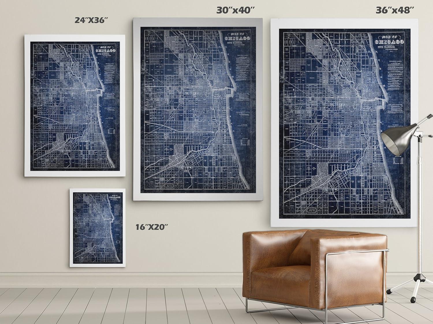 Williston Forge " Chicago Map Blue "