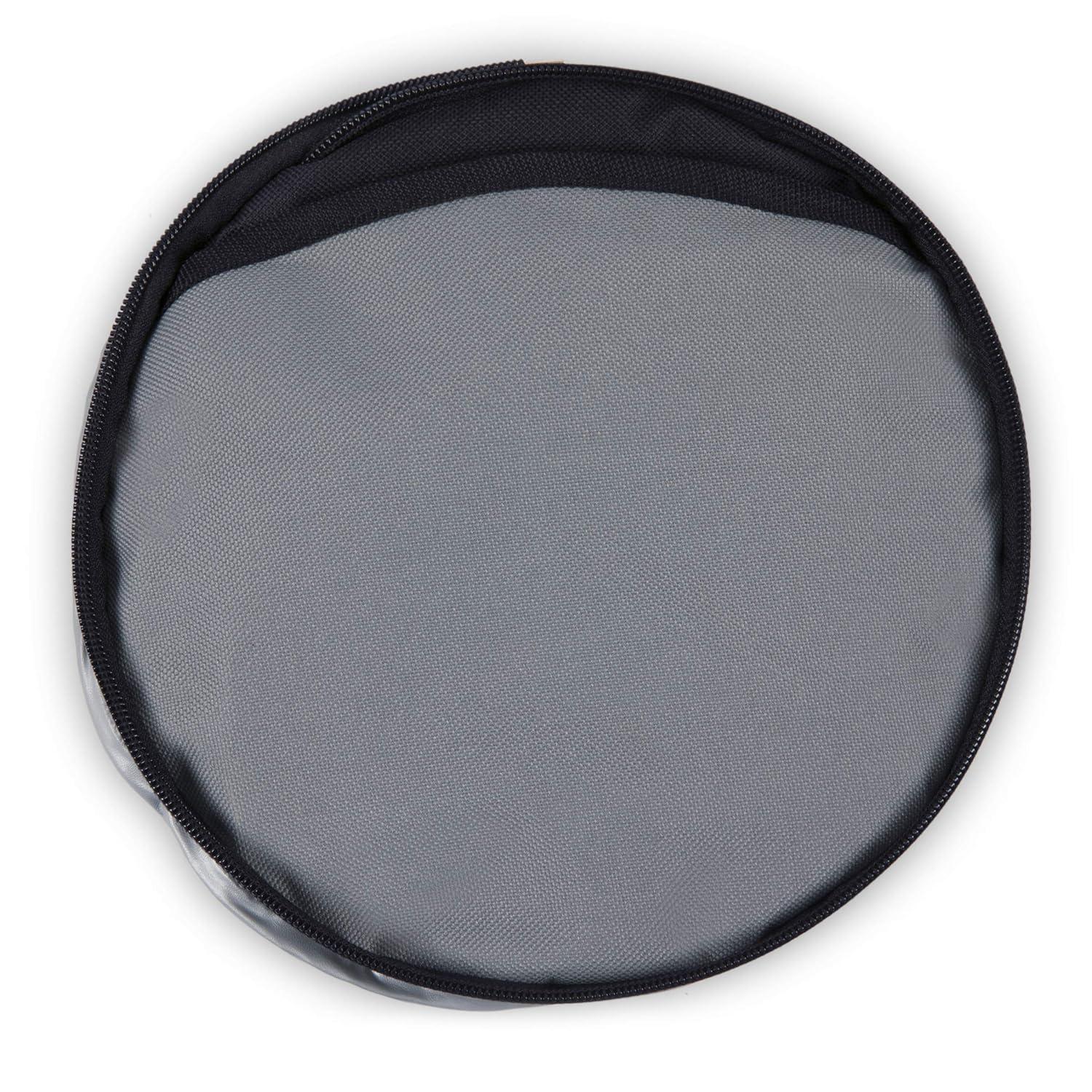 10 in.Caliente Round Portable Cooler/Charcoal Grill in Black