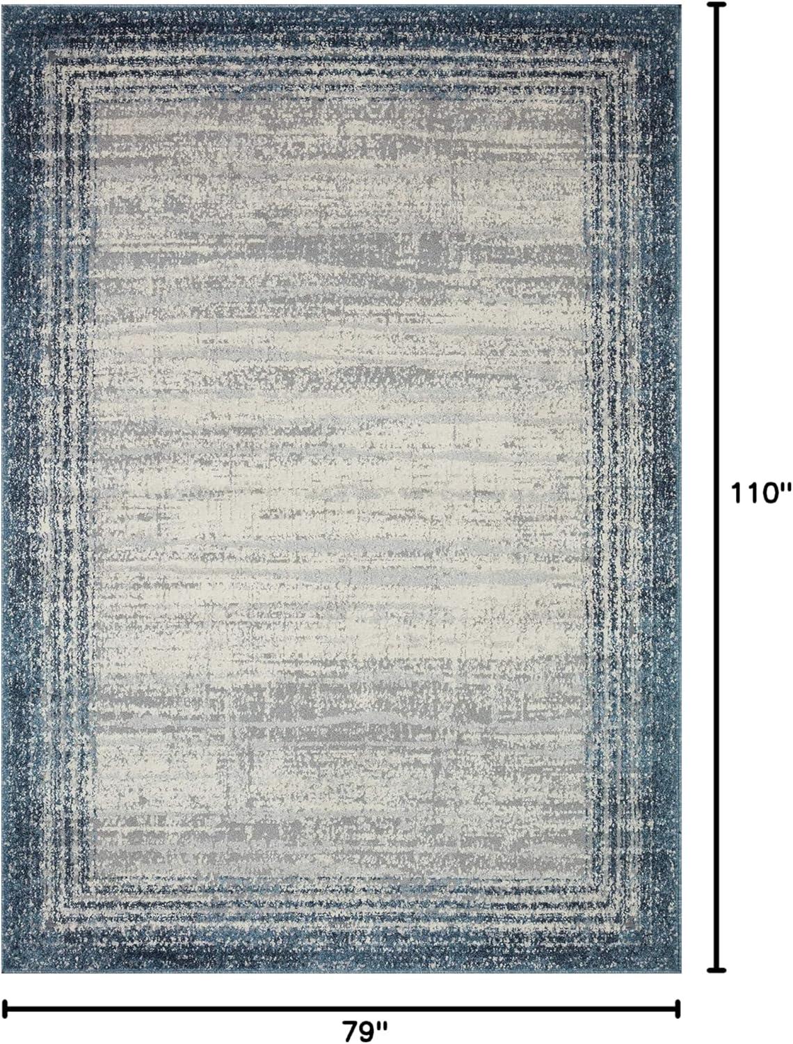 AUS-02 Pebble, Blue 6-7" x 9-2" Size Rug