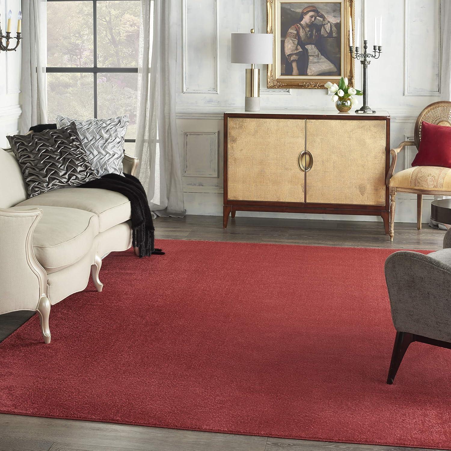 Nourison Essentials 8' x 10' Brick Red Indoor/Outdoor Rug