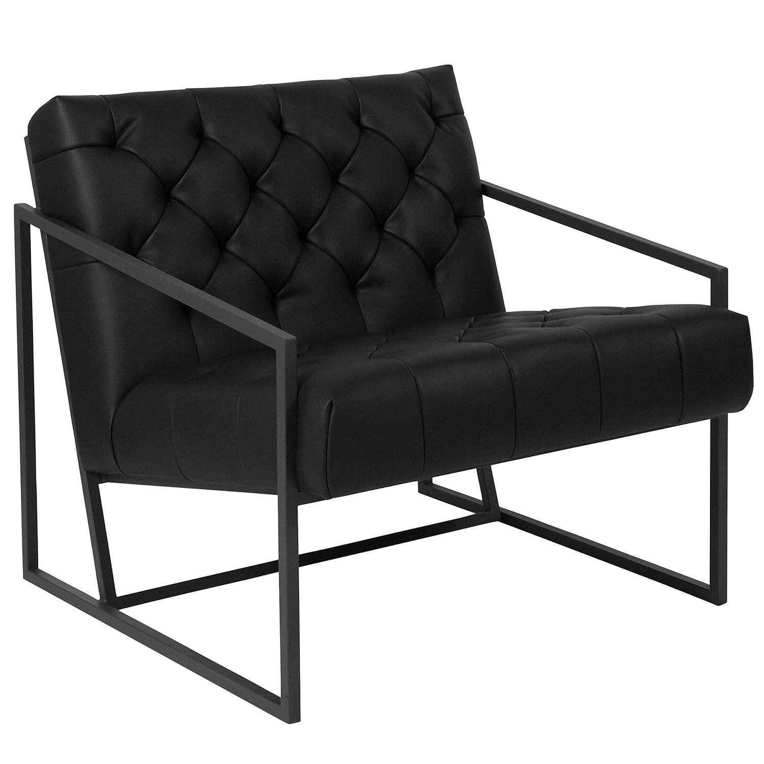 Flash Furniture Hercules Madison Bomber Jacket LeatherSoft Tufted Lounge Chair
