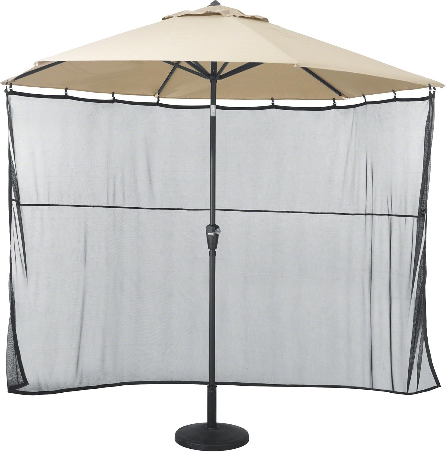 Classic Accessories Universal Patio Umbrella Shade Screen, Black