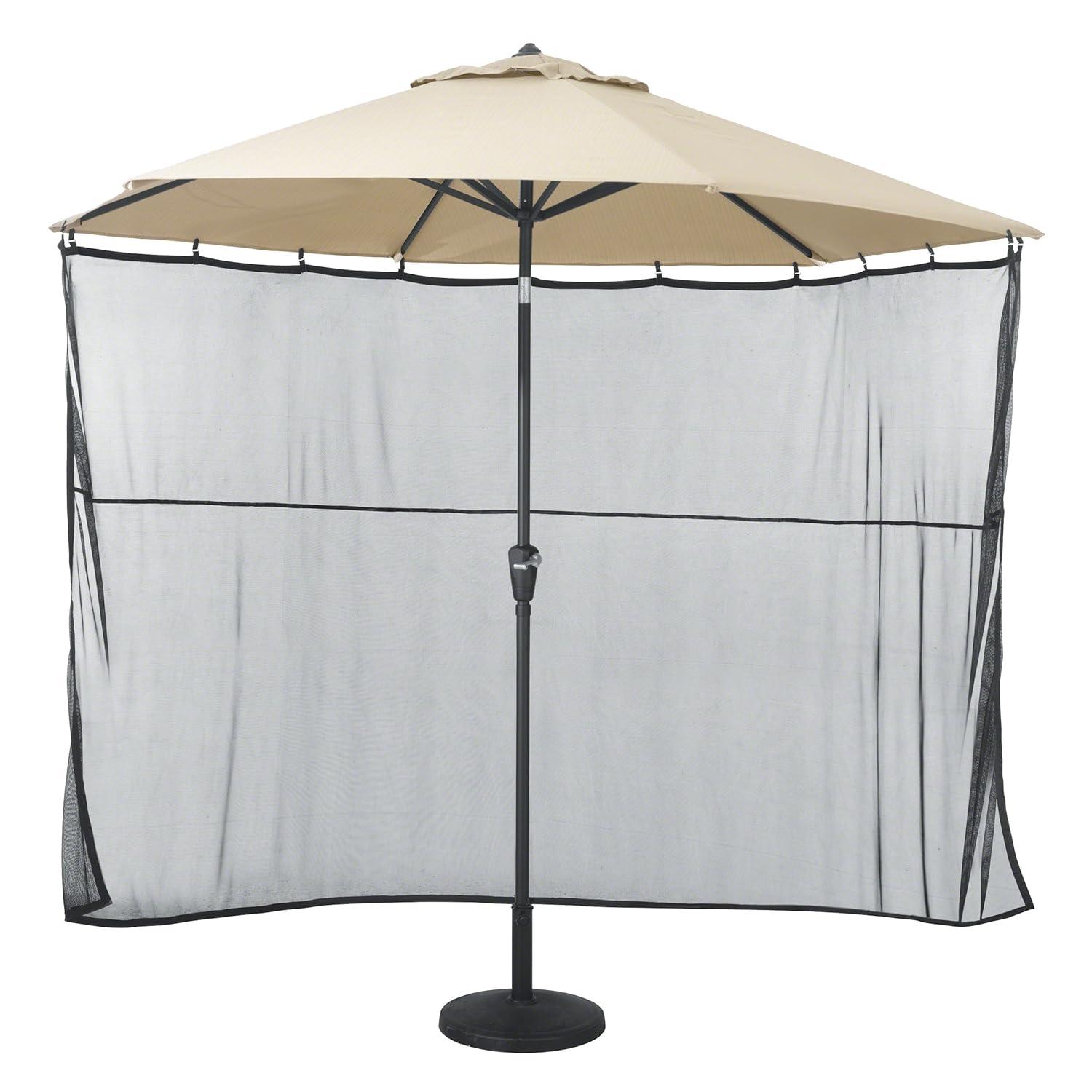 Classic Accessories Universal Patio Umbrella Shade Screen, Black