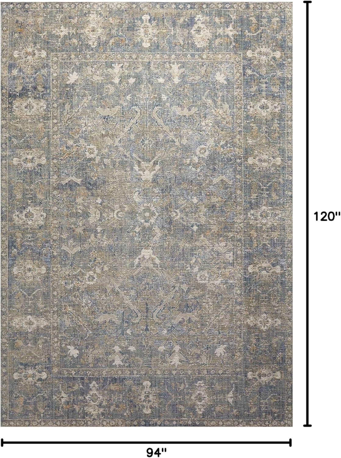 Rosemarie Rug by Chris Loves Julia x Loloi - Sand and Lagoon / 7'10" x 10'