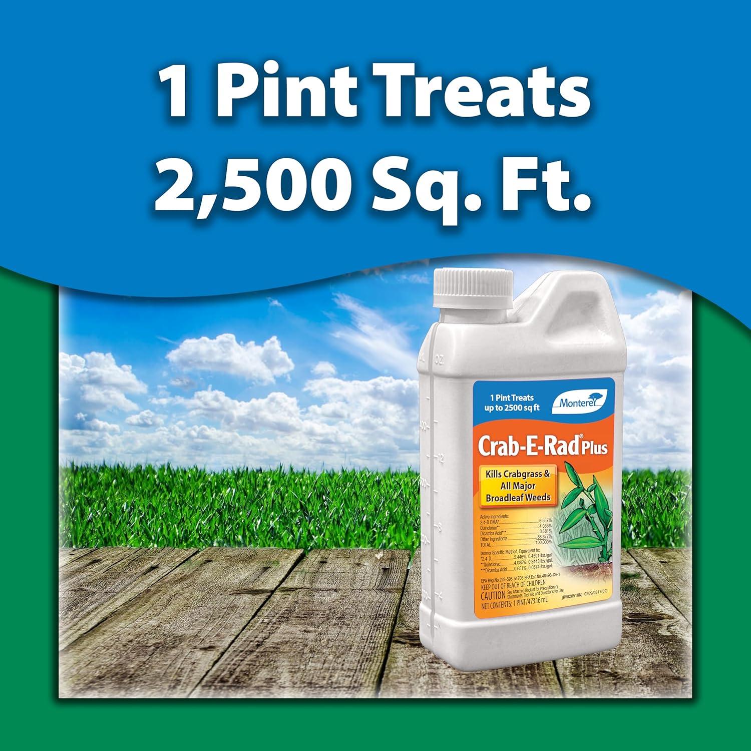 Monterey Crab-E-Rad Plus Crabgrass Killer Liquid Concentrate, 16 Ounces