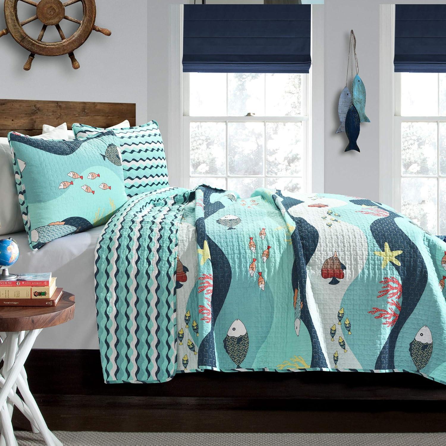 Sealife 3 - Piece Quilt Set