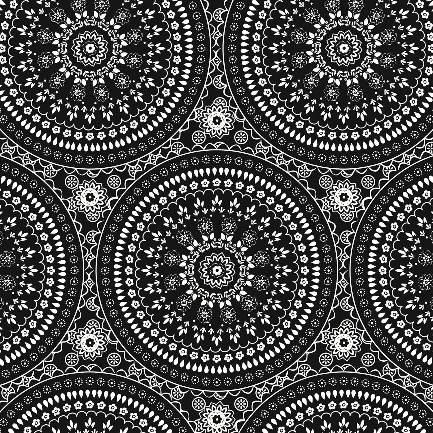 Vera Bradley Medallón de Pañuelo Negro con Manta de Felpa Polar para Mujer
