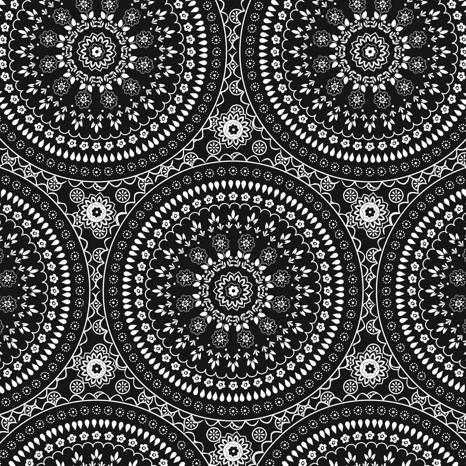 Vera Bradley Medallón de Pañuelo Negro con Manta de Felpa Polar para Mujer