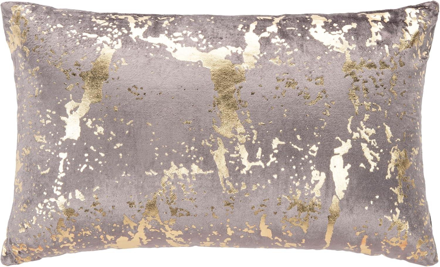 Luigy Abstract Viscose, Cotton Reversible Throw Pillow