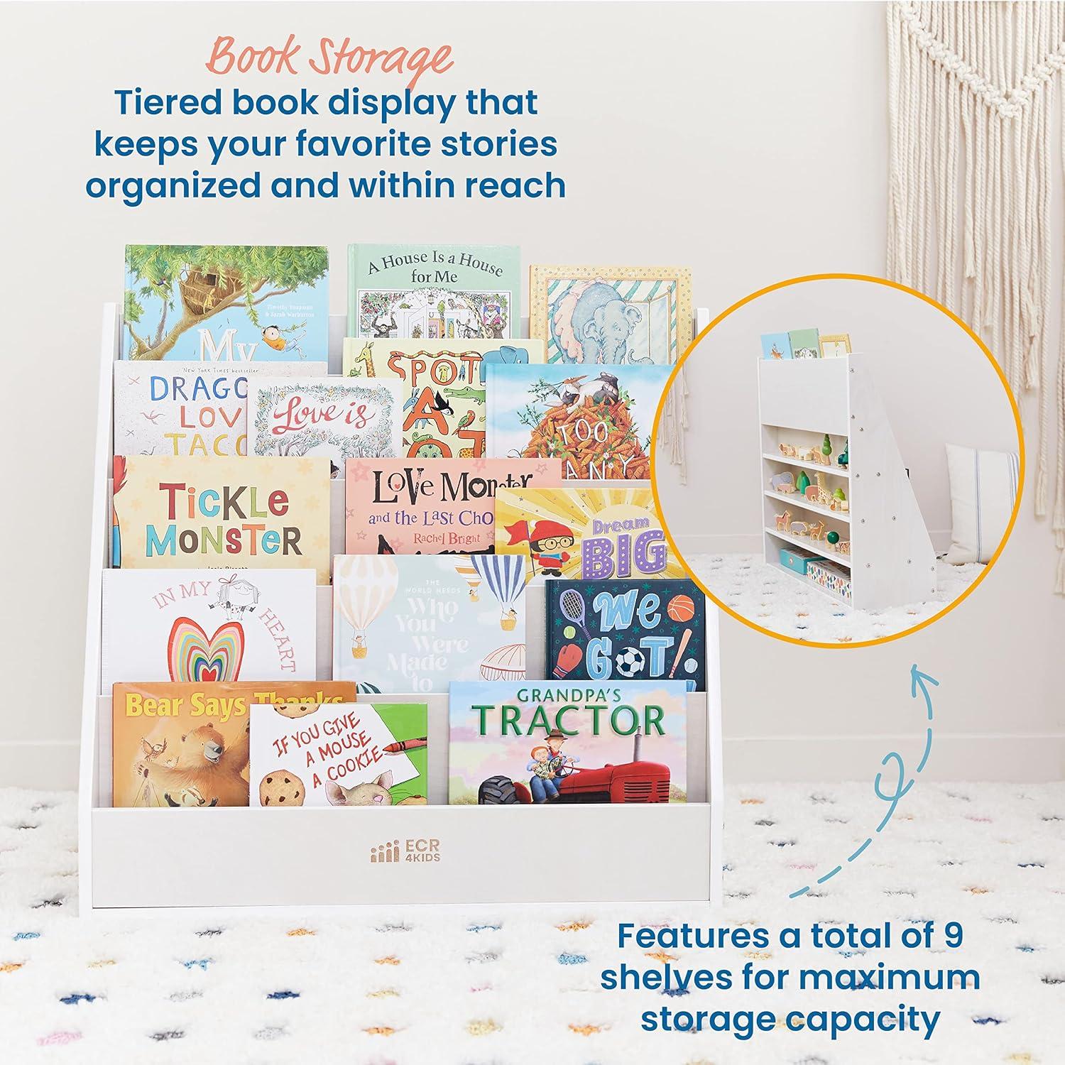 ECR4Kids ECR4Kids Streamline Single-Sided Book Display with Storage