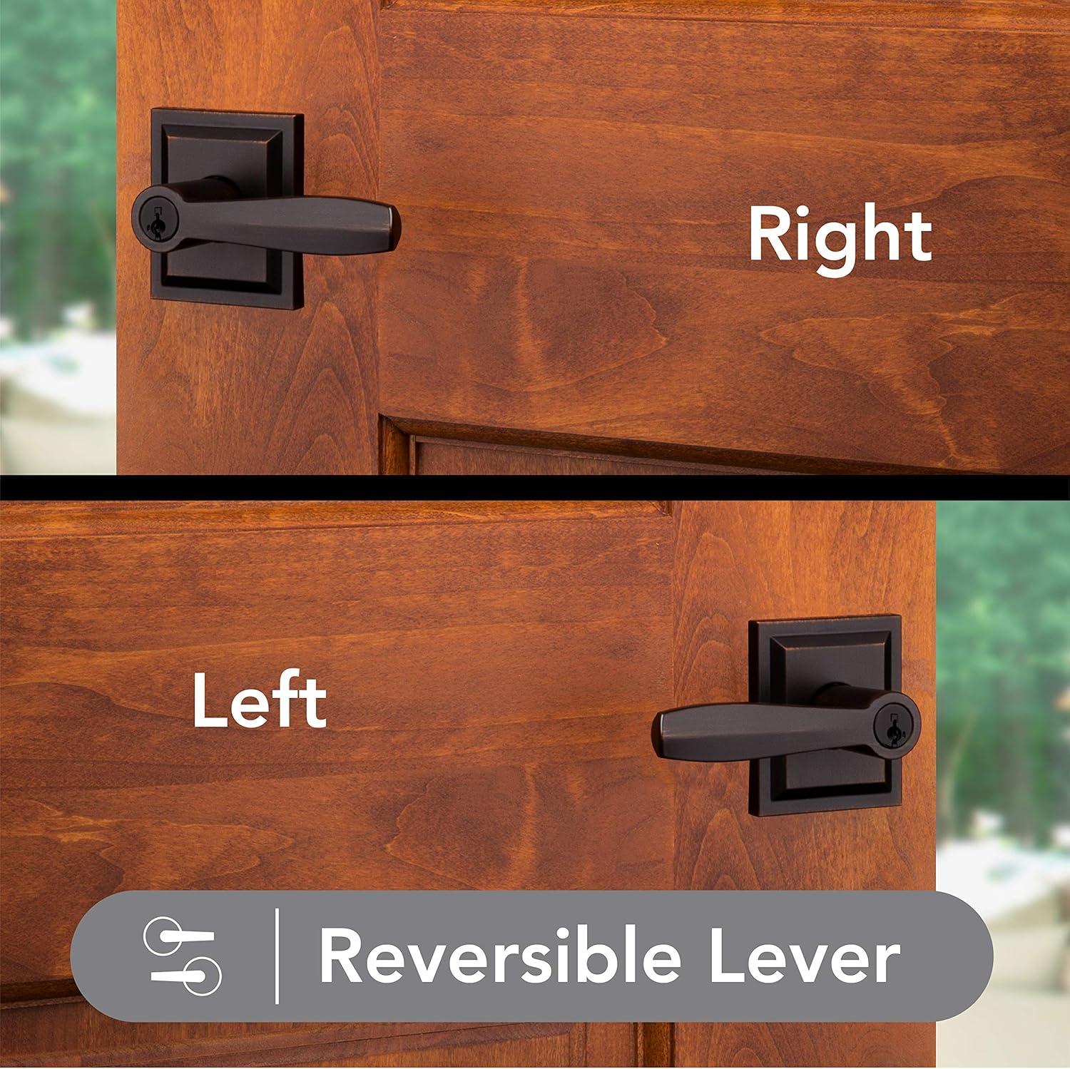 Baldwin Torrey Low Profile Rose Keyed Entry Lever Featuring Smartkey in VB