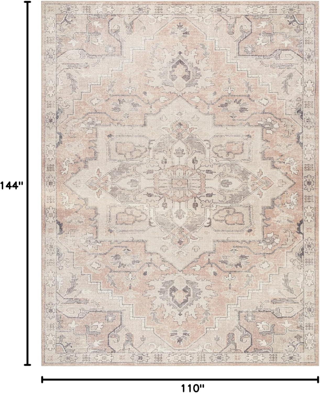 Becki Owens x Livabliss Elle Oriental Rose Smoke Area Rug