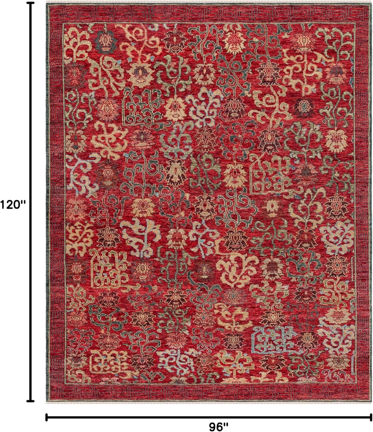 Safavieh Sultanabad Hand Knotted 80% Wool And 20% Cotton Floral Rug
