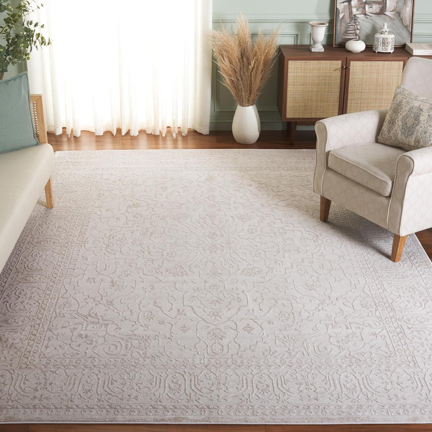 Reflection RFT670 Power Loomed Indoor Area Rug - 6'x9' - Beige/Cream - Safavieh