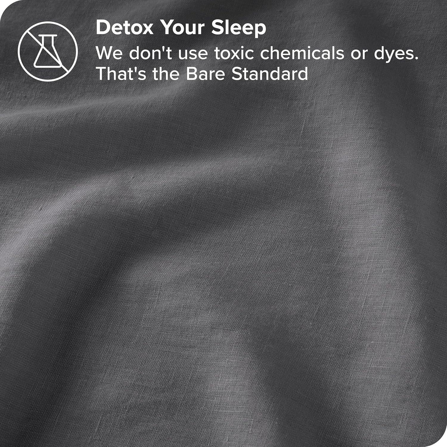 Bare Home Linen Duvet Cover Set