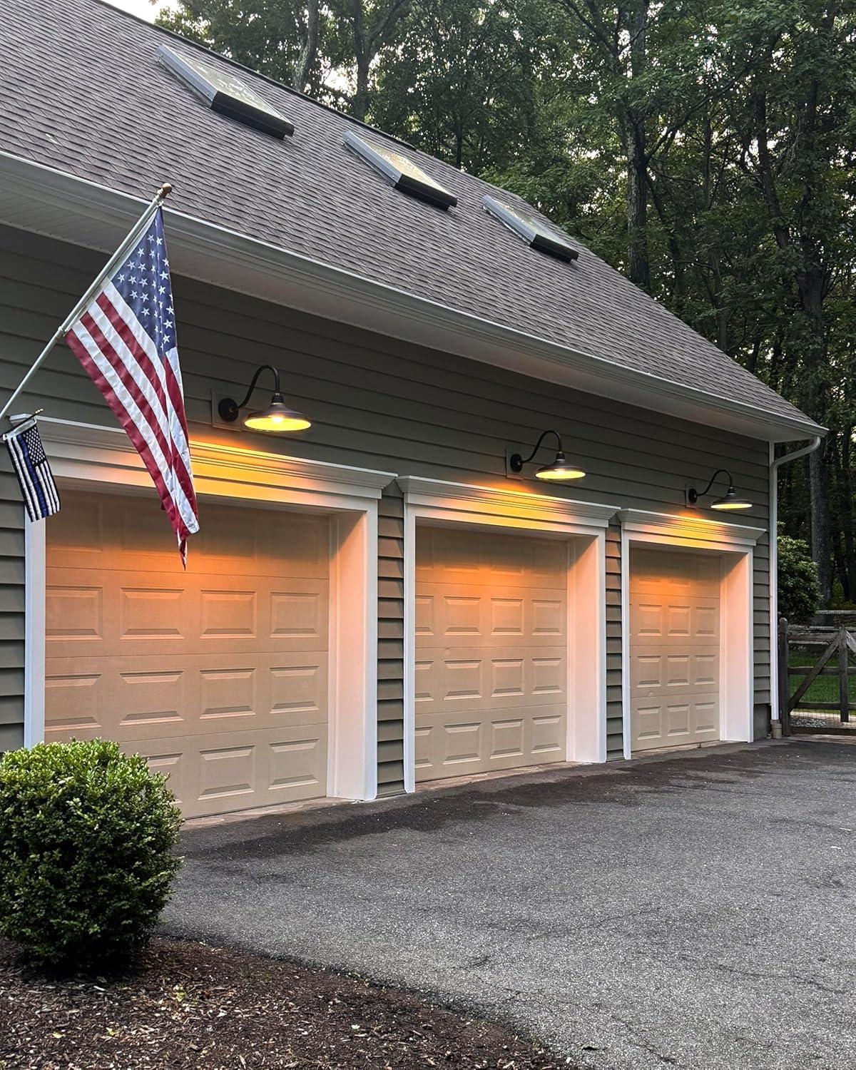 1 Light Small Outdoor Gooseneck Barn Light Traditional And Industrial Style 9.5 Inch Wide By 9.25 Inch High-Textured Black Finish Hinkley Lighting