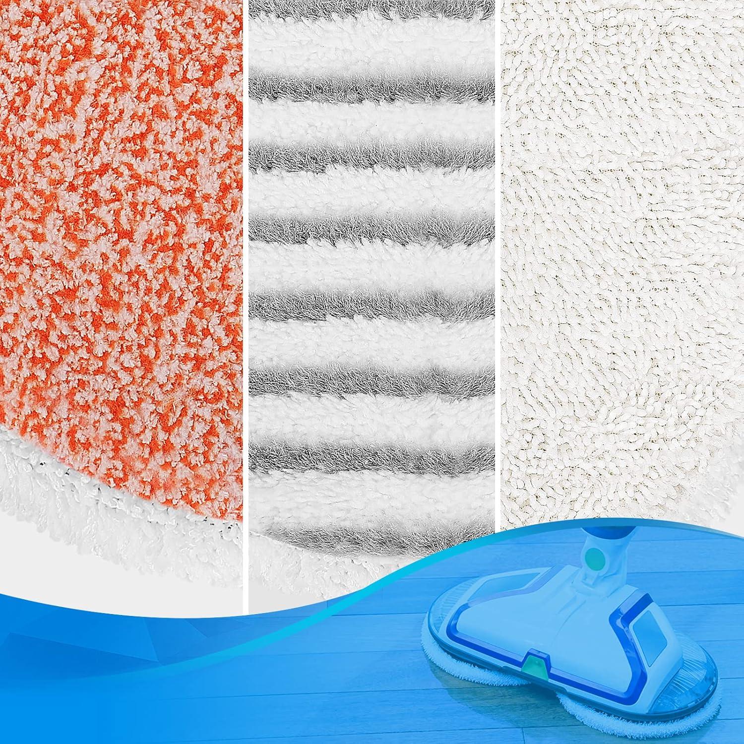6 Pack 2124 2037 2039A 20399 20391 Steam Mop Pads Replacement Compatible with Bissell Spinwave Hard Mop Cleaner