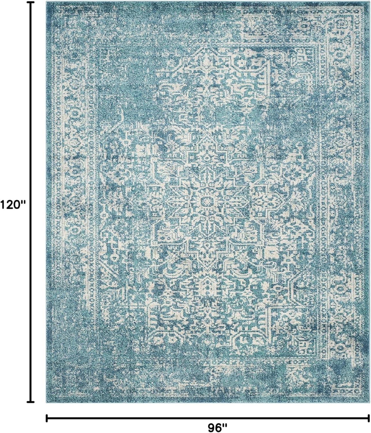 Evoke EVK256 Power Loomed Indoor Area Rug - Blue/Ivory - 8'x10' - Safavieh