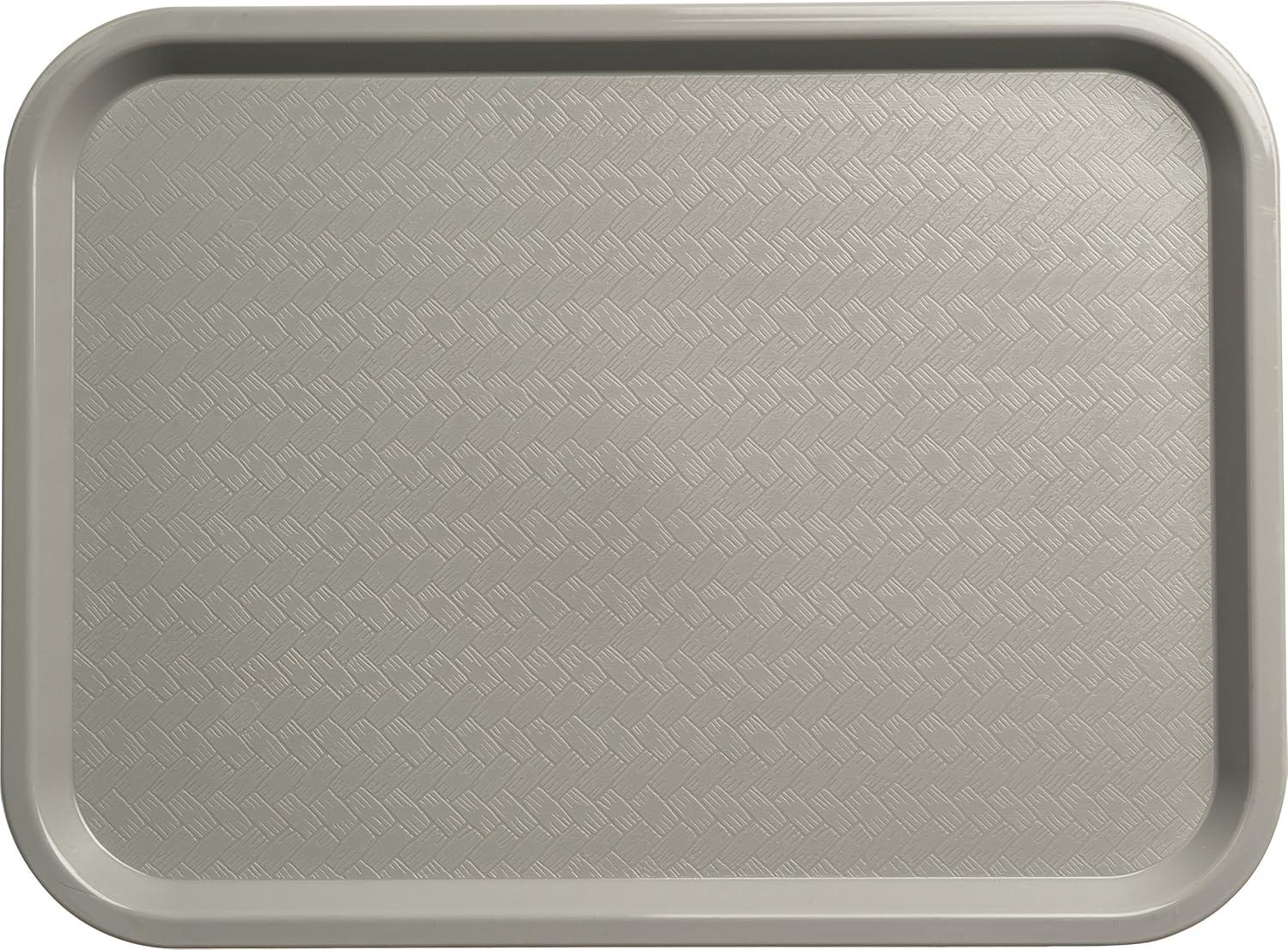 Carlisle CT121623 Café Standard Cafeteria / Fast Food Tray, 12" x 16", Gray