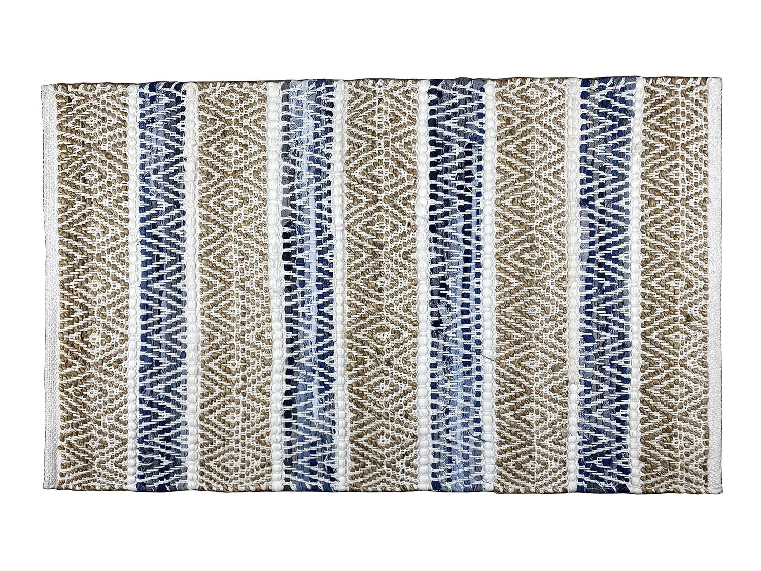 Bridgette Easy-Care Stain-Resistant Stripe Cotton Accent Rug 24" x 36"