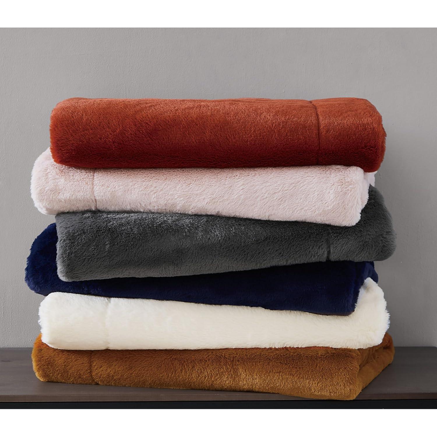 Vince Camuto Vince Camuto Faux Rabbit Fur Gift Boxed Throw