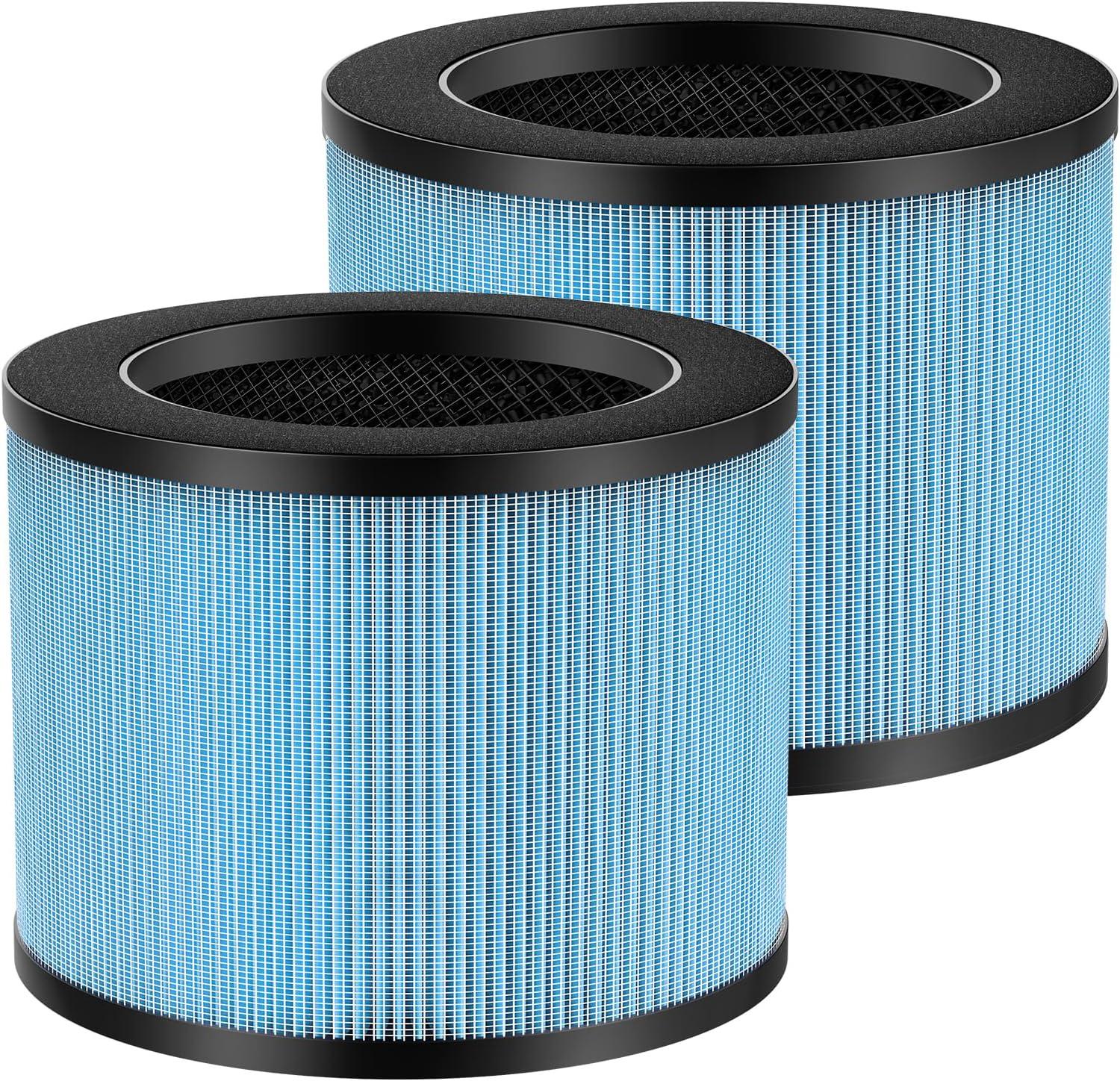 2-Pack Blue H13 True HEPA Air Purifier Filters