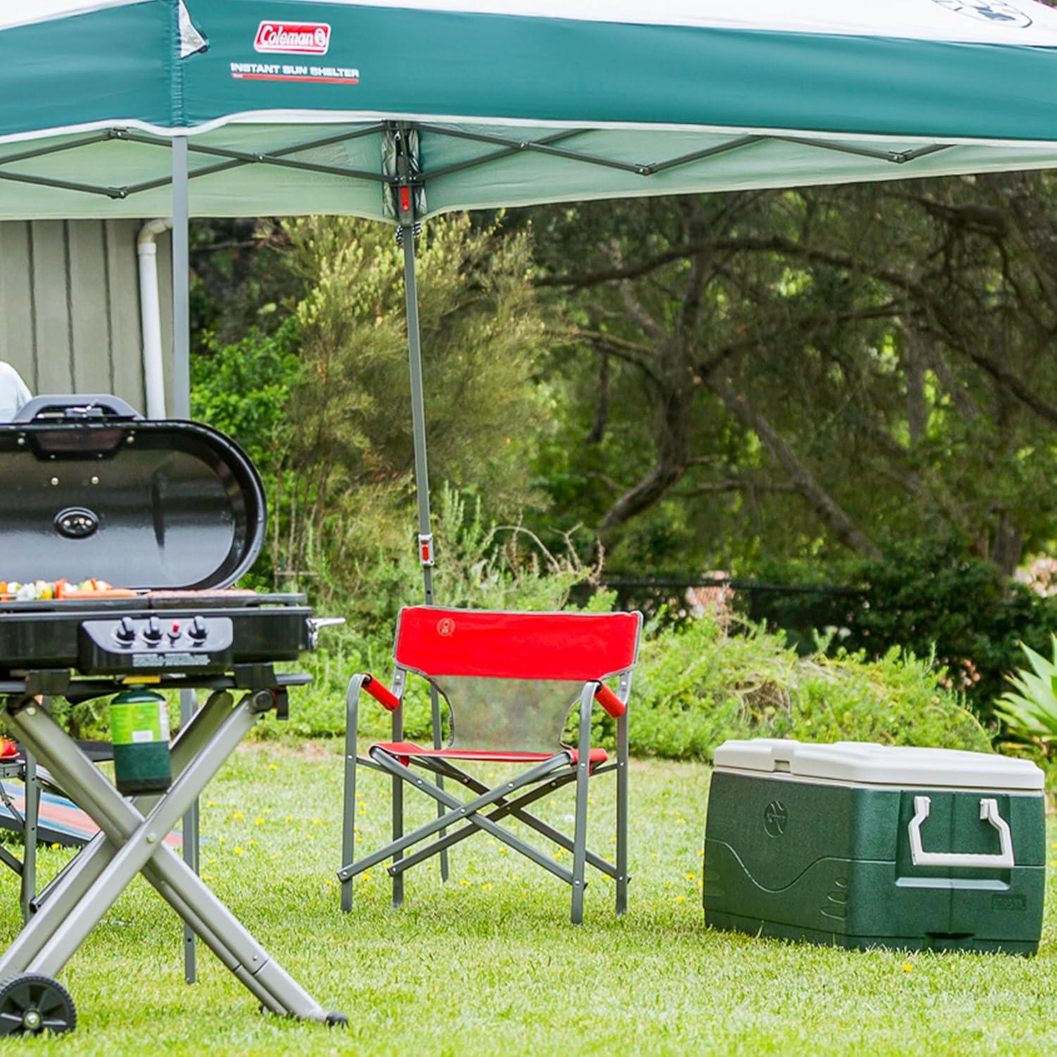 Coleman Outpost Breeze Folding Deck Chair - Red
