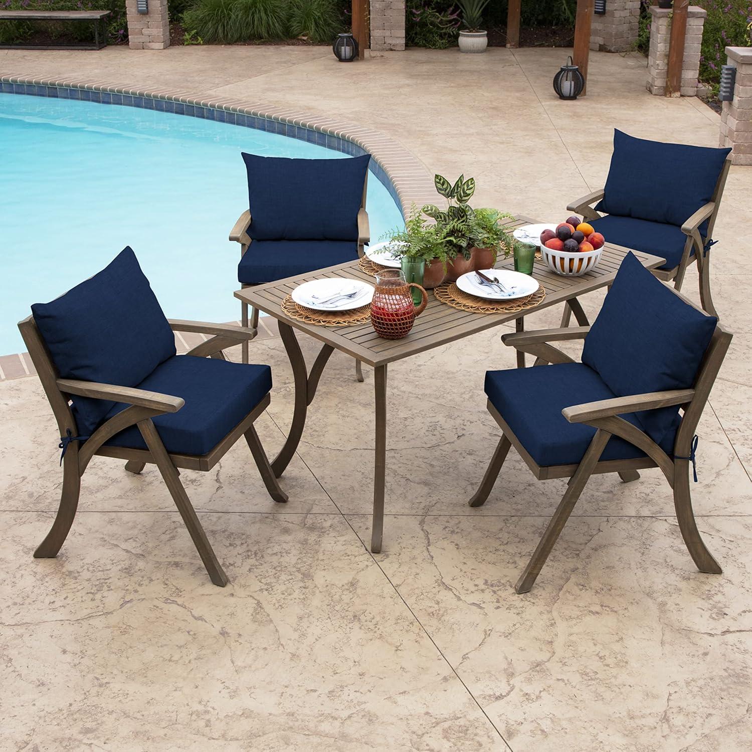 Arden Selections Outdoor Dining Chair Cushion Set 21 x 21