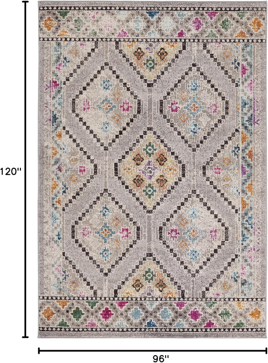 Madison MAD418 Power Loomed Indoor Area Rug - Grey/Yellow - 8'x10' - Safavieh