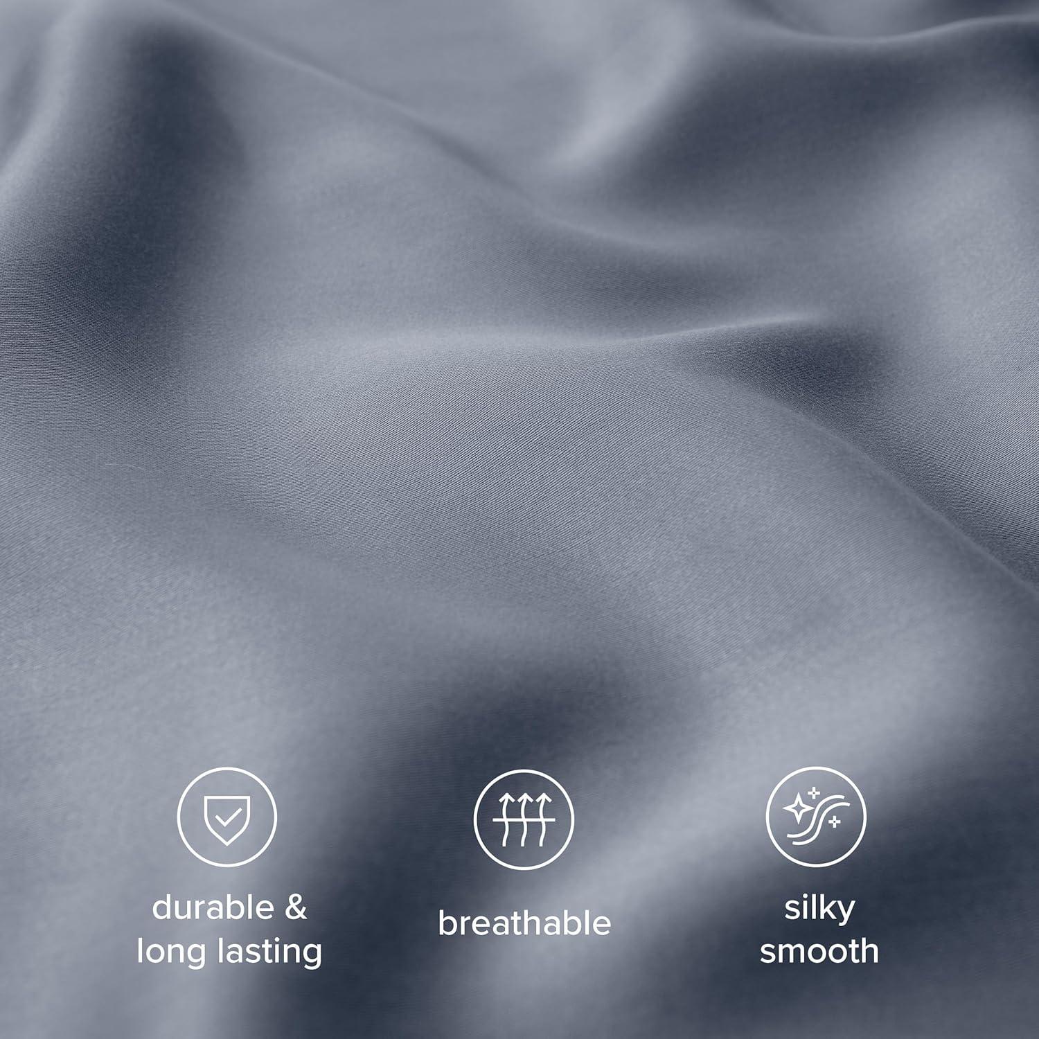Twin XL Indigo TENCEL™ Lyocell Sheet Set by Bare Home