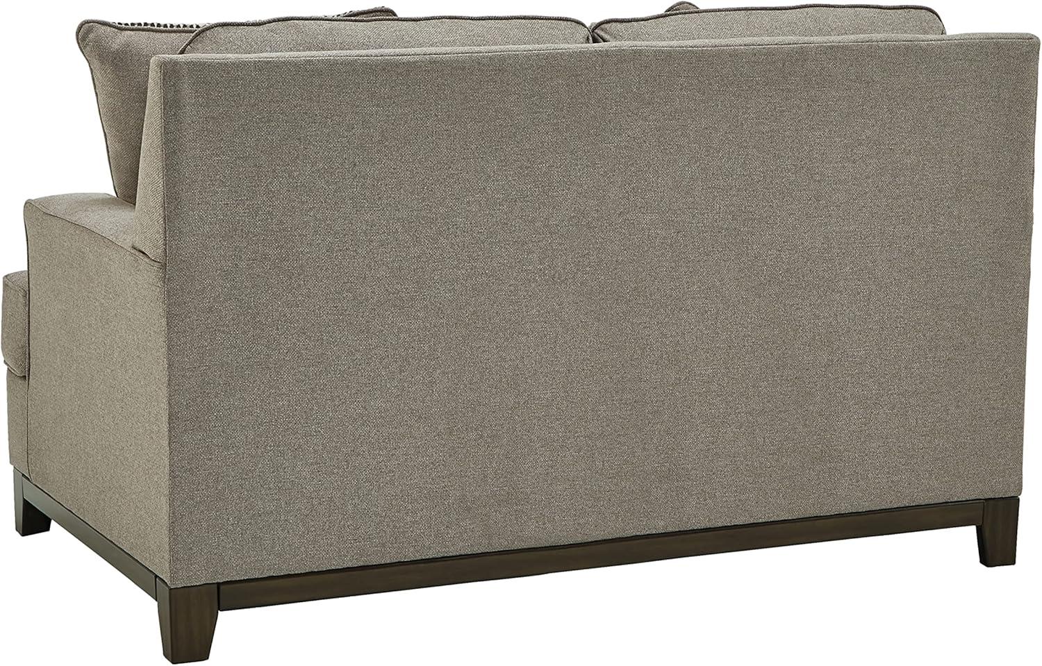 Ashley Furniture Kaywood Contemporary Fabric & Wood Loveseat in Gray