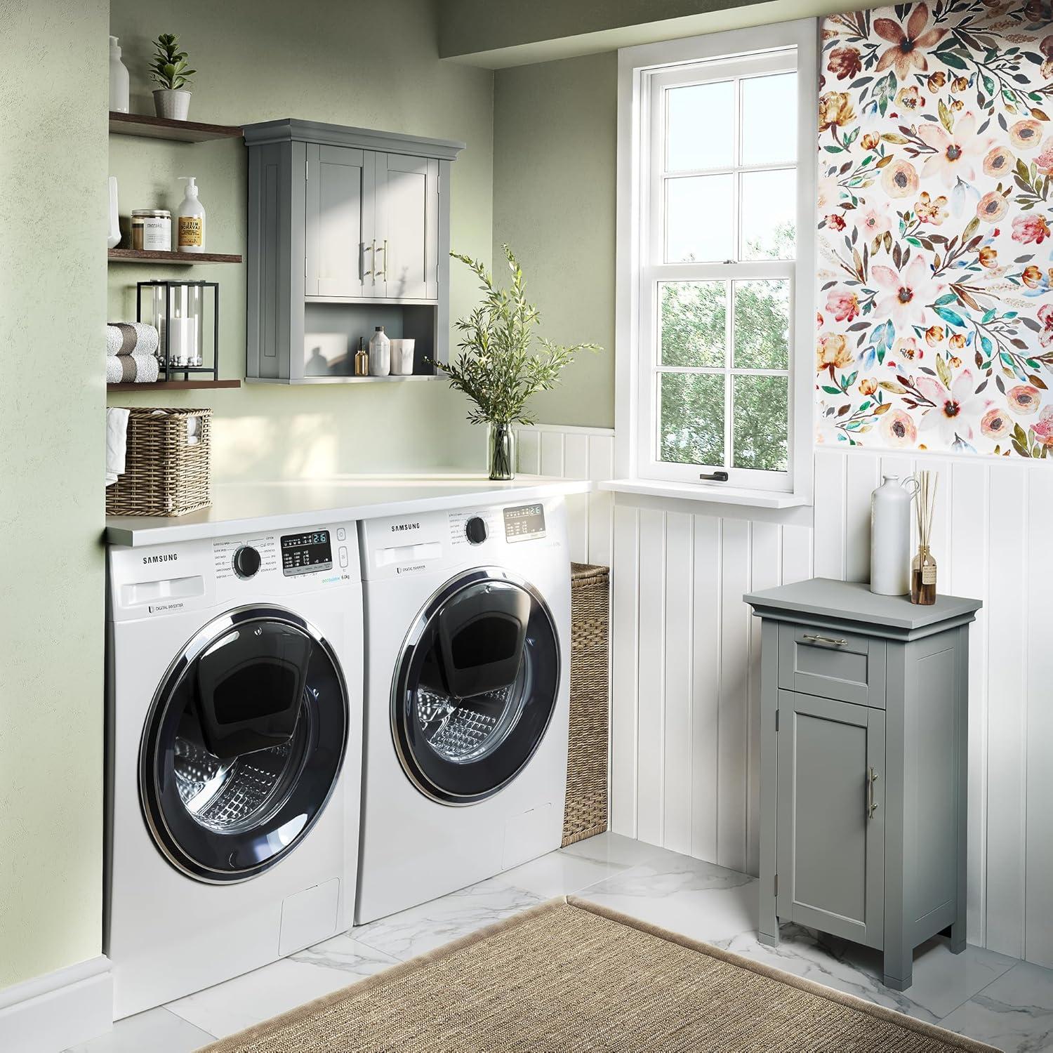 RiverRidge Home RiverRidge Somerset Two-Door Bathroom and Laundry Wall Mount Storage Medicine Cabinet with Open and Adjustable Shelf