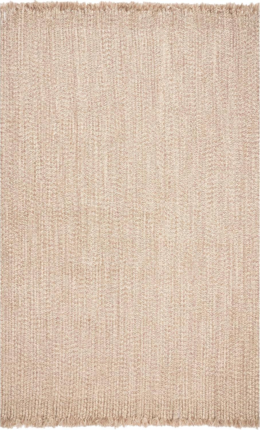 Casual Elegance Braided Tan Synthetic 3' x 5' Indoor/Outdoor Rug