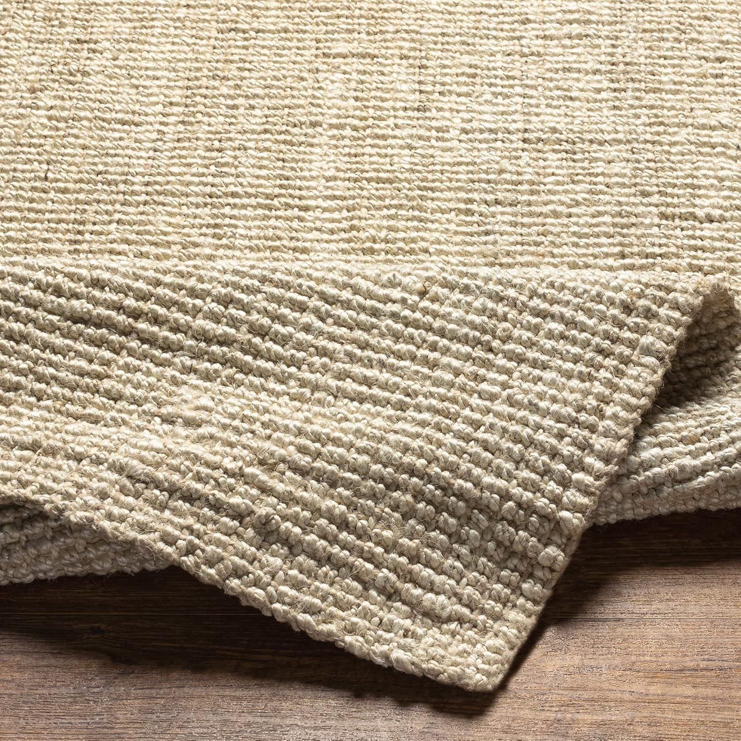 Calla Ivory Handwoven Jute 7'6" x 9'6" Area Rug