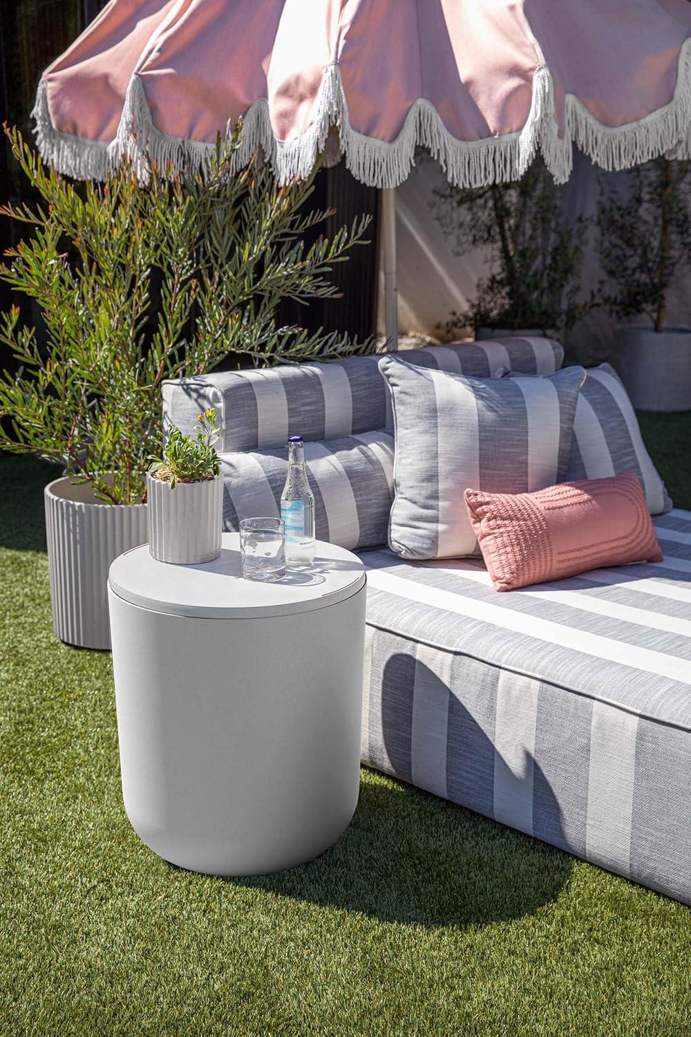 Veradek Kona Round Plastic Outdoor Side Table