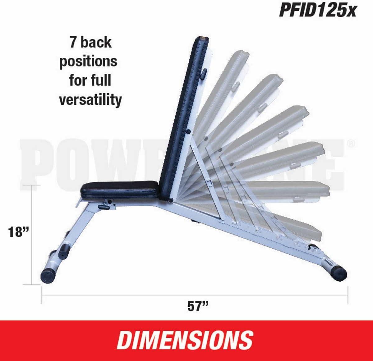 Powerline Adjustable Folding Multi-Position Workout Bench