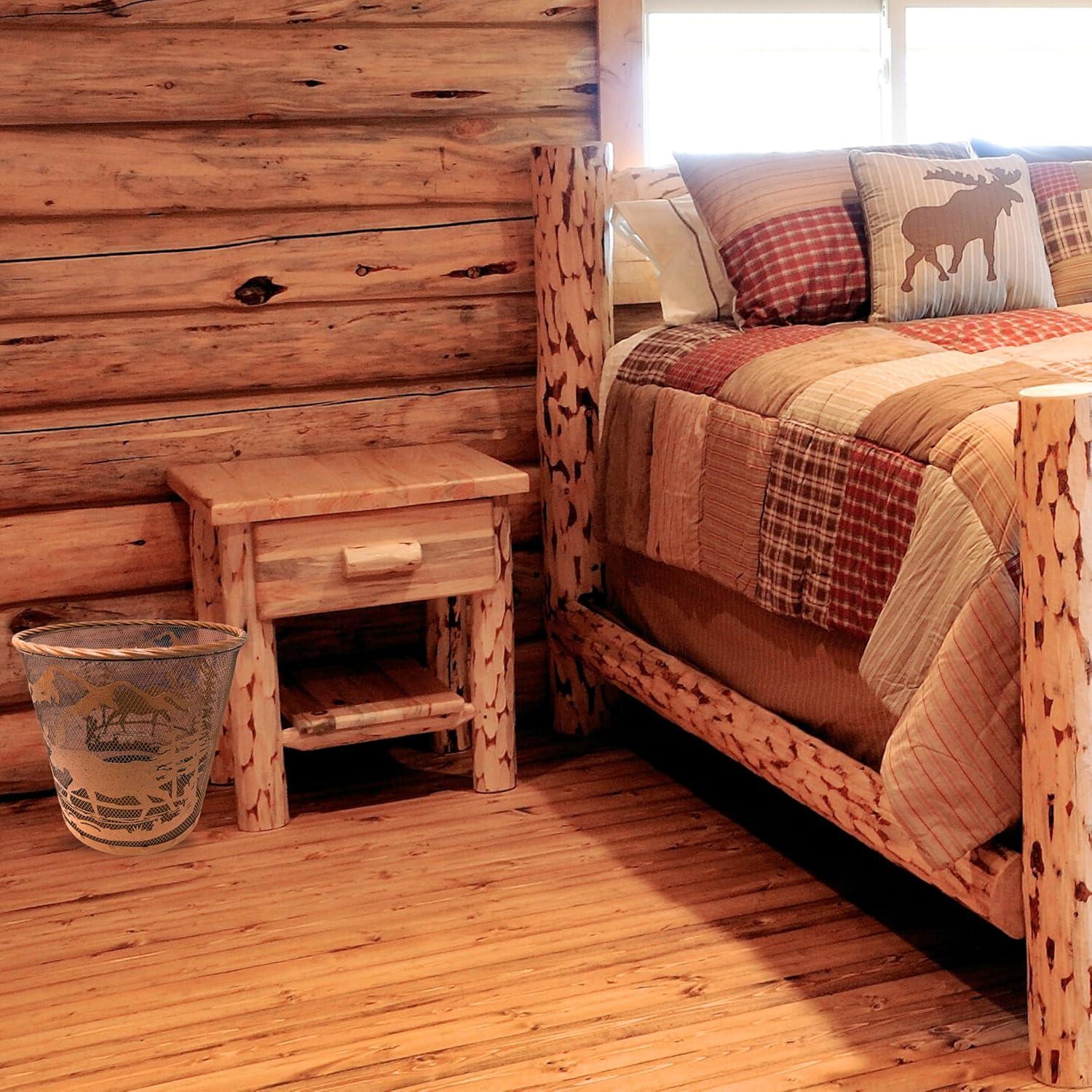 Decor Idea Metal Open Kitchen Trash Can - 2.8 Gallons