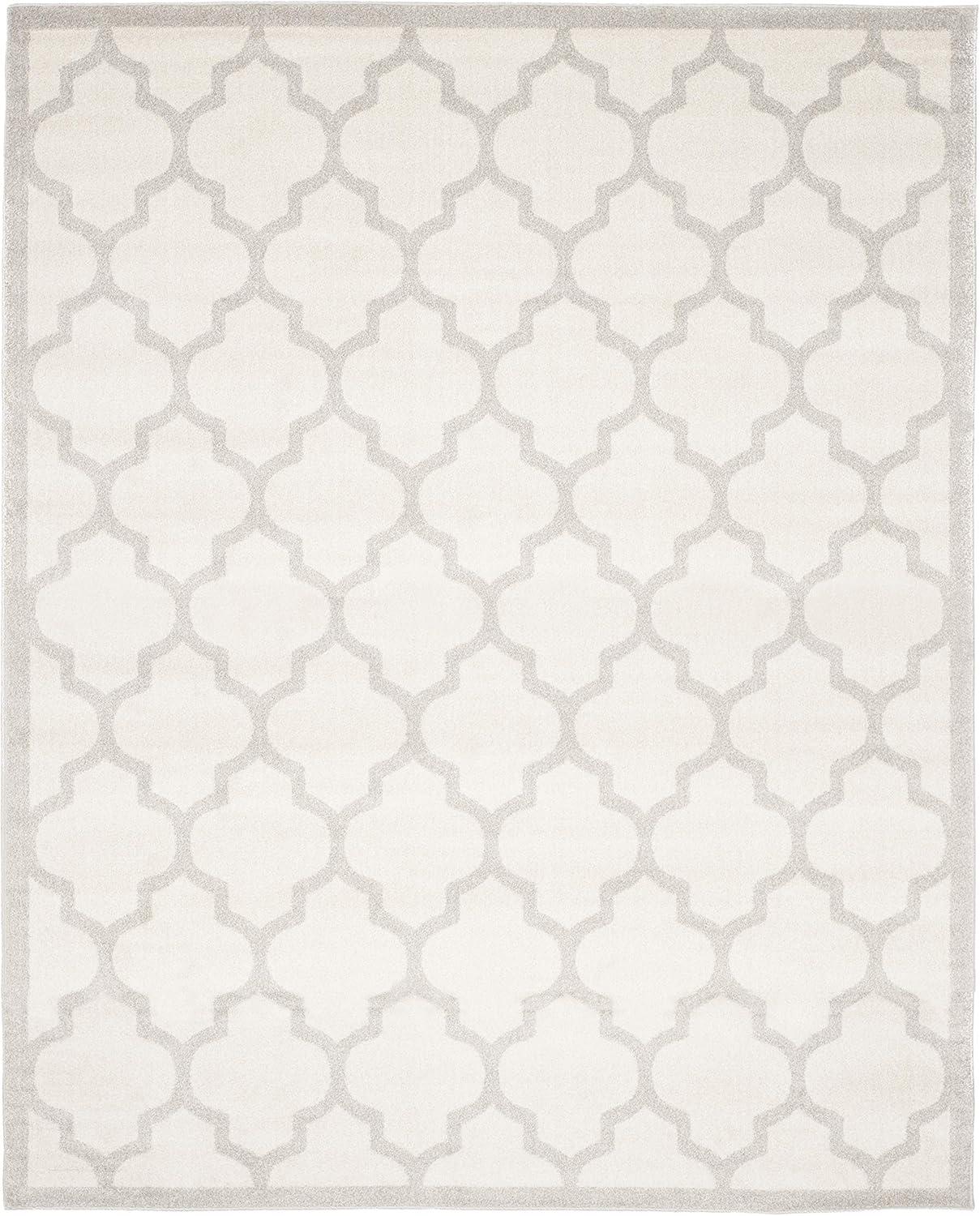 SAFAVIEH Amherst Roderick Geometric Area Rug, Beige/Light Grey, 9' x 12'