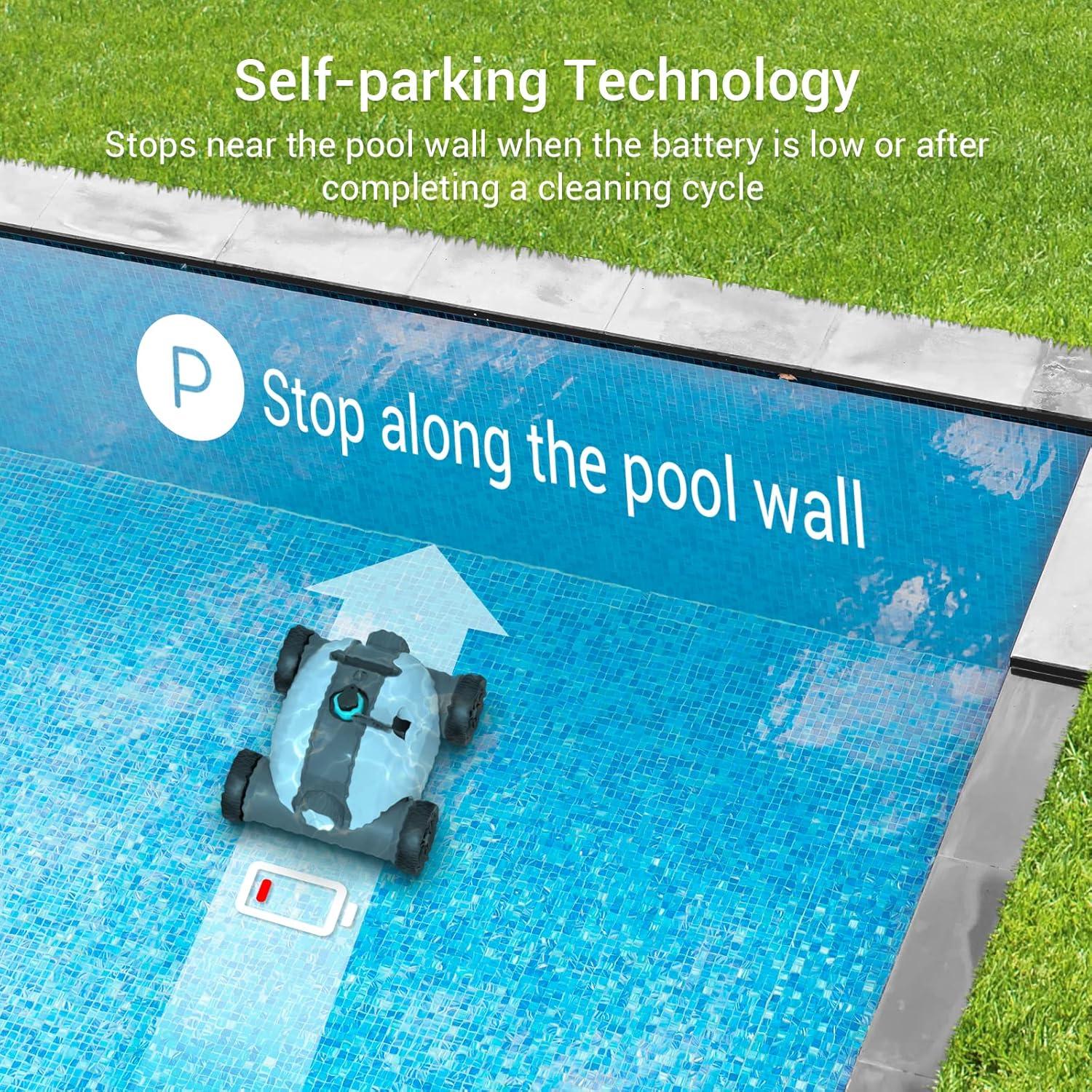 Aiper Cordless Robotic Pool Cleaner with Dual-Drive Motors