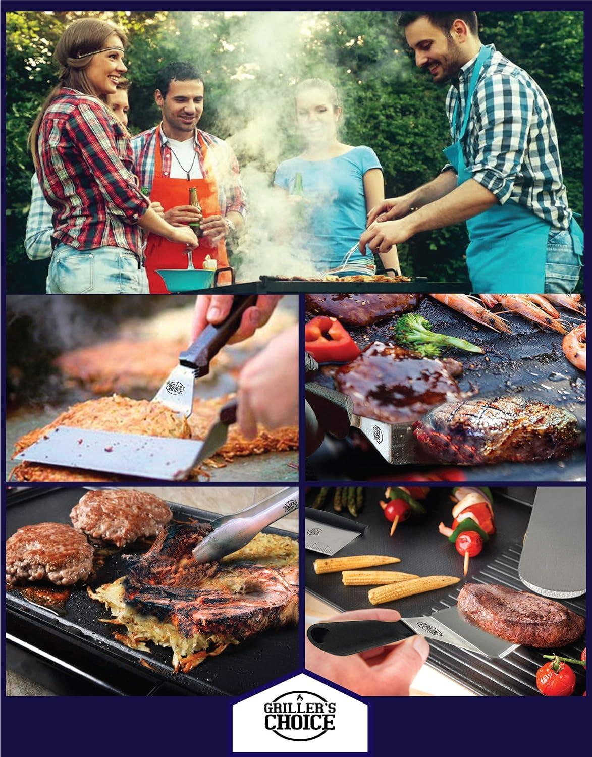 Grillers Choice Stainless Steel Dishwasher Safe Griddle Set